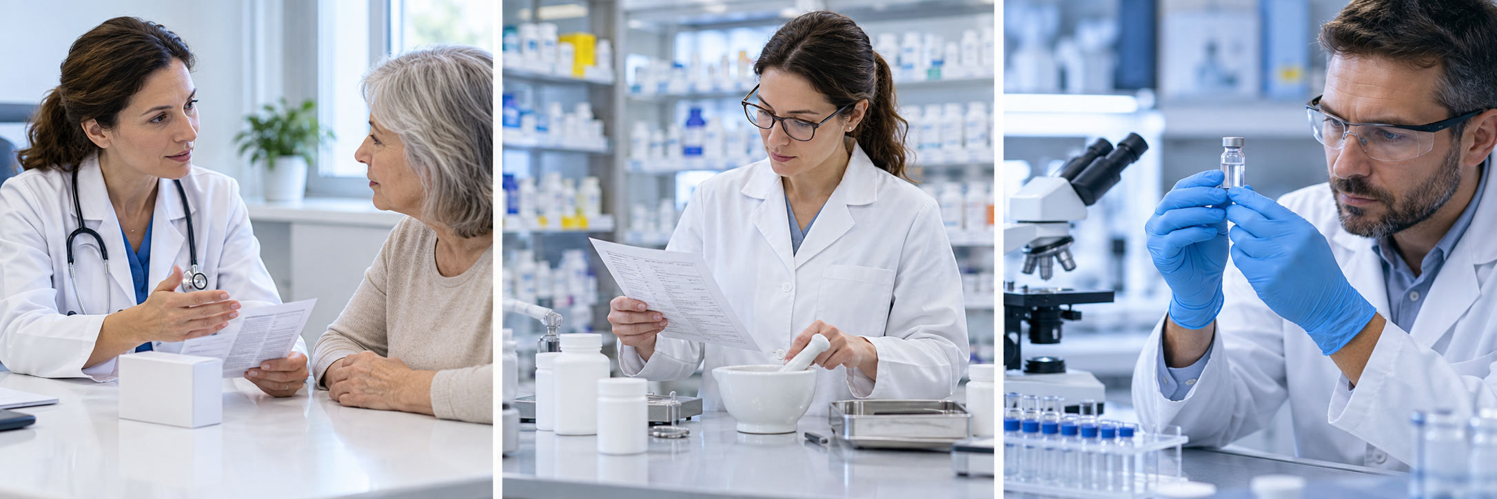 Separate settings for clinical medicine, pharmacy compounding and laboratory research.