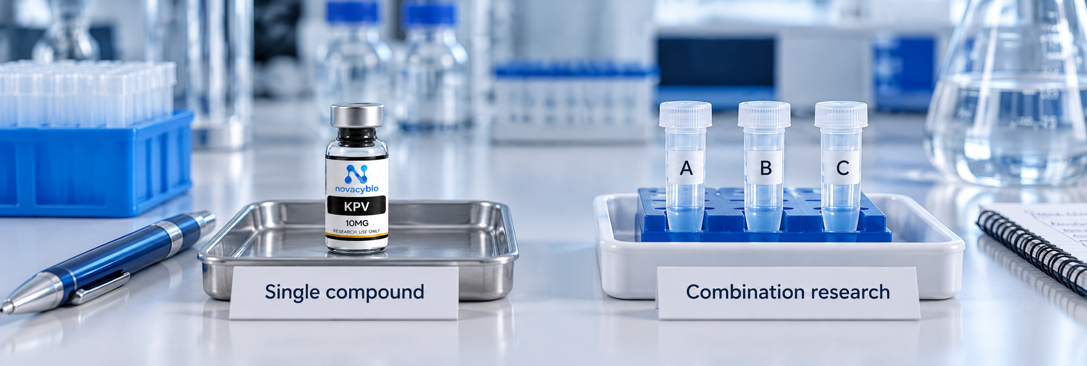 Single-component KPV research material and separate samples for combination research.