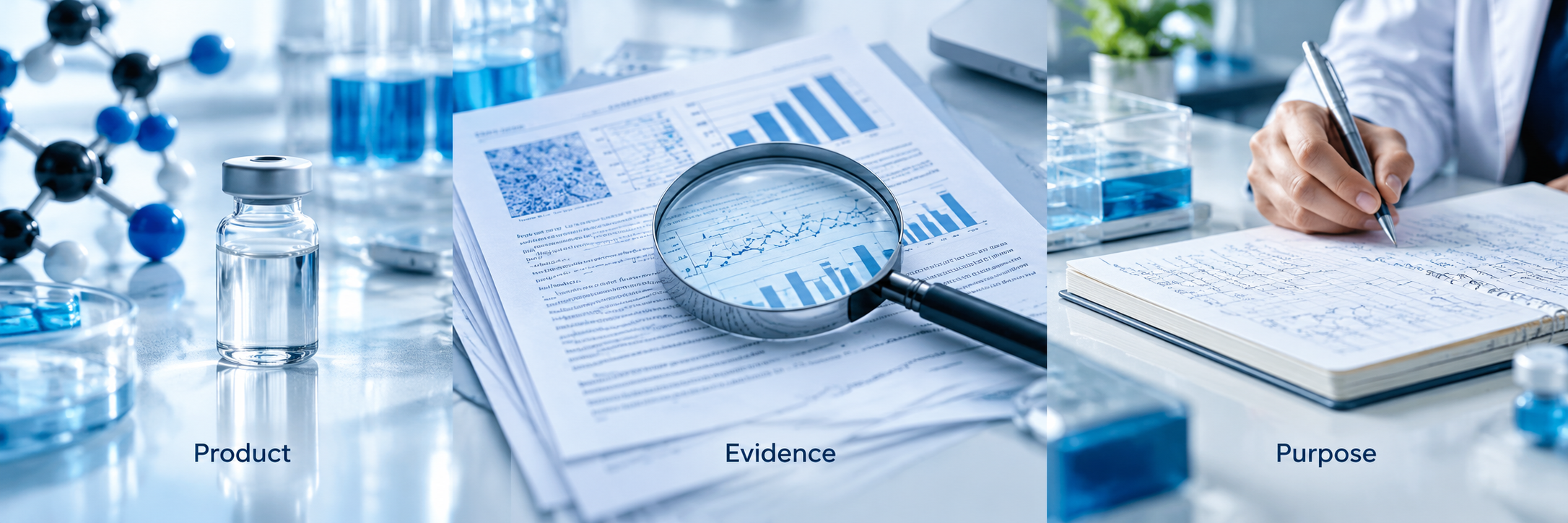 Evaluate the product, evidence and intended purpose.